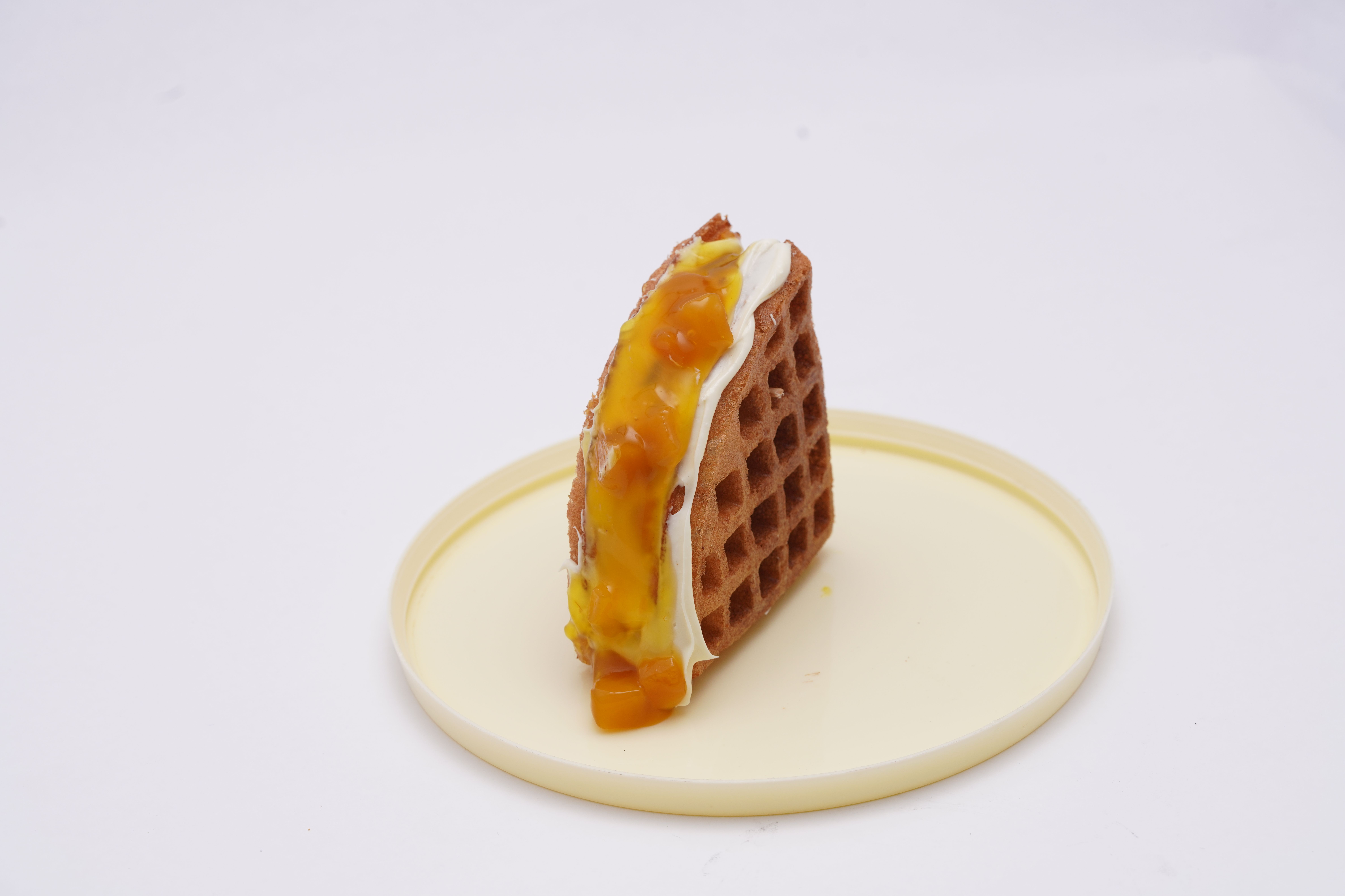 Herbed Waffles with Whipped Cream