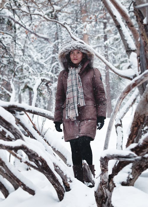 Photo Of Woman Wearing Brown Coat