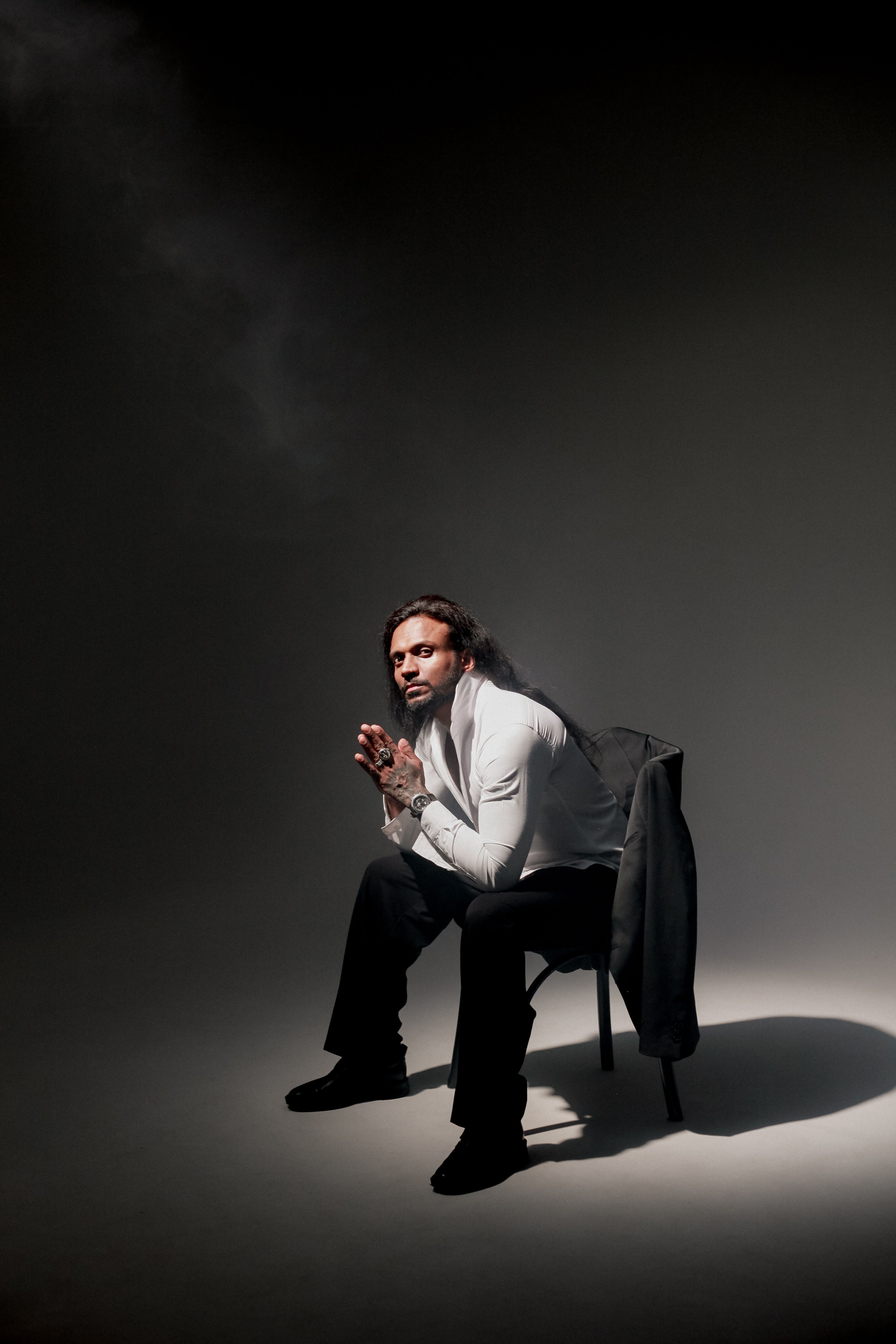Dramatic Portrait of a Man in Studio Lighting · Free Stock Photo