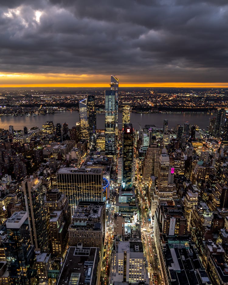 Aerial View Of City