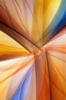 Vibrant abstract pattern with colorful light reflections creating a dynamic, artistic effect.