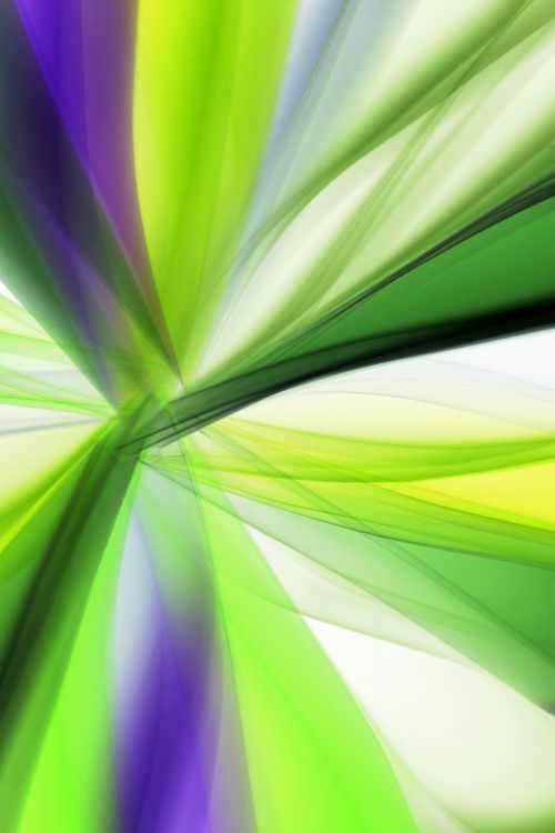 Free Dynamic abstract design with flowing green and purple waves, creating a sense of movement and energy. Stock Photo