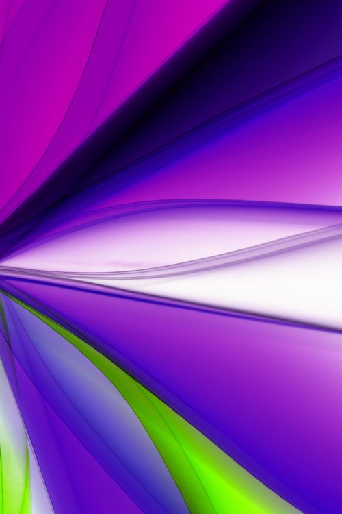 Free Dynamic and colorful abstract design featuring flowing waves in purple and green hues. Stock Photo