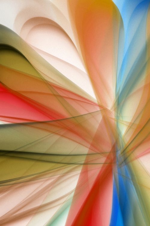 Free Vibrant abstract design with overlapping waves of color, creating dynamic motion and flow. Stock Photo