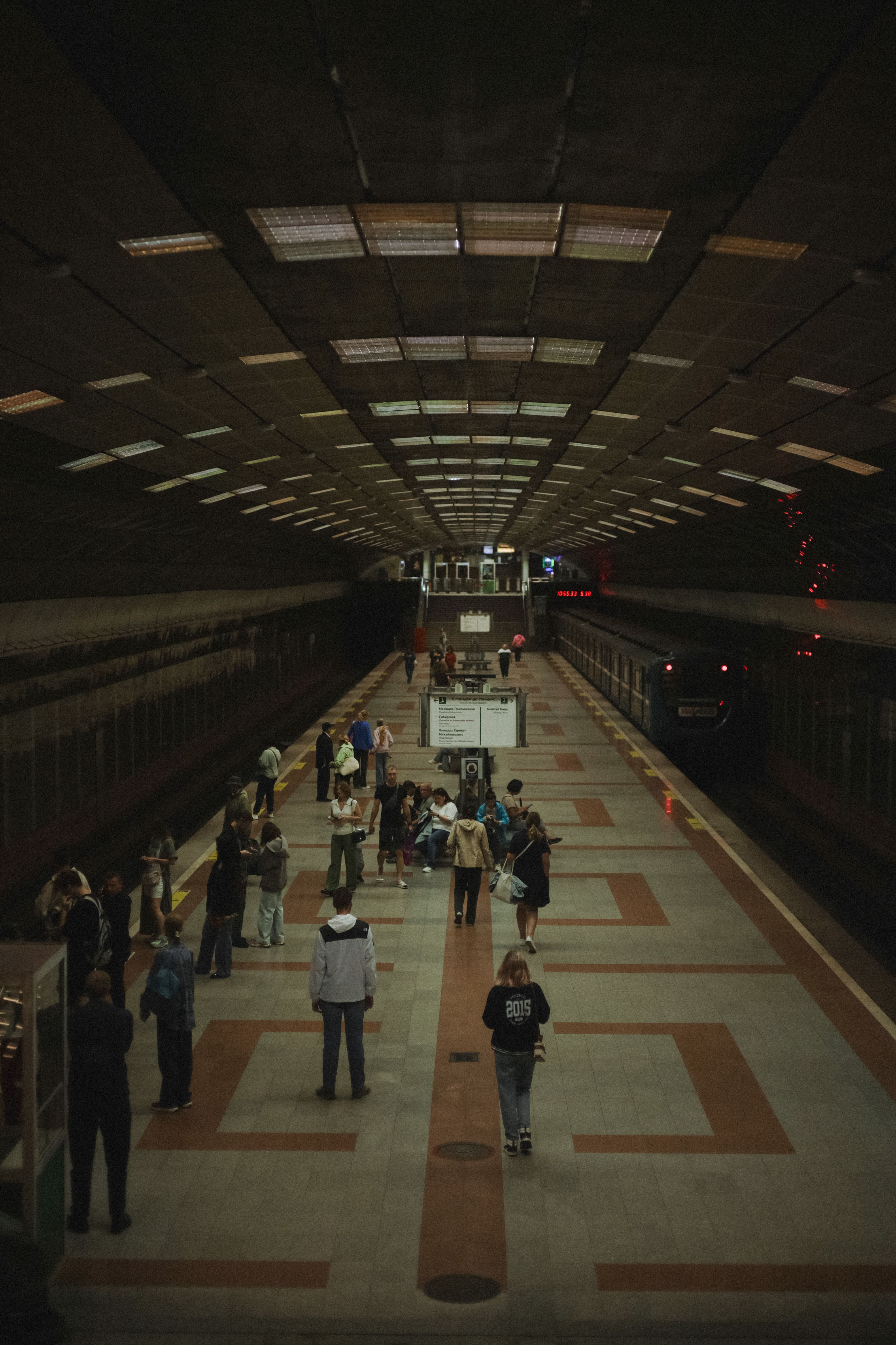 Bustling Underground Metro Station Platform · Free Stock Photo