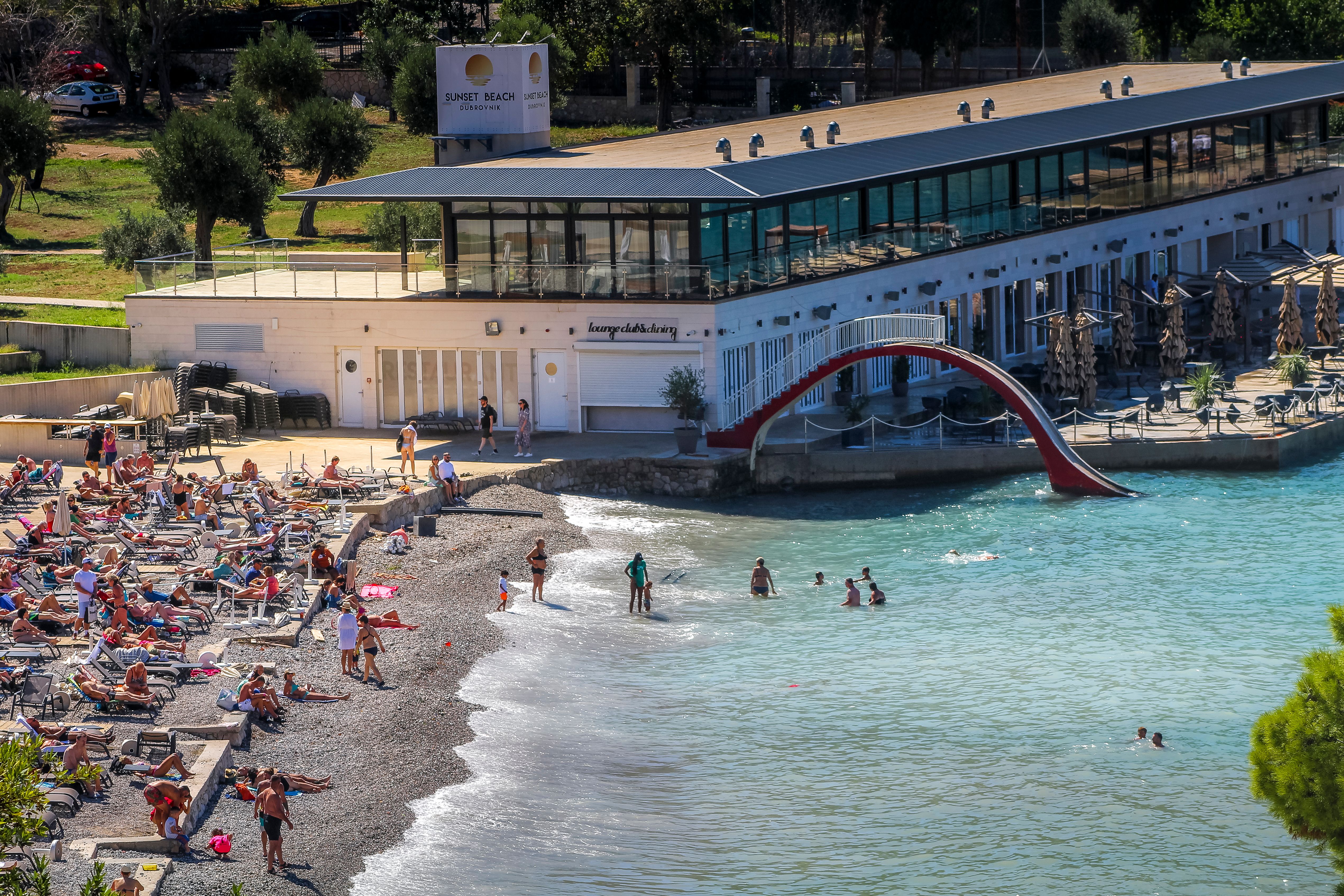 Private hotel jetty on the Dubrovnik coast