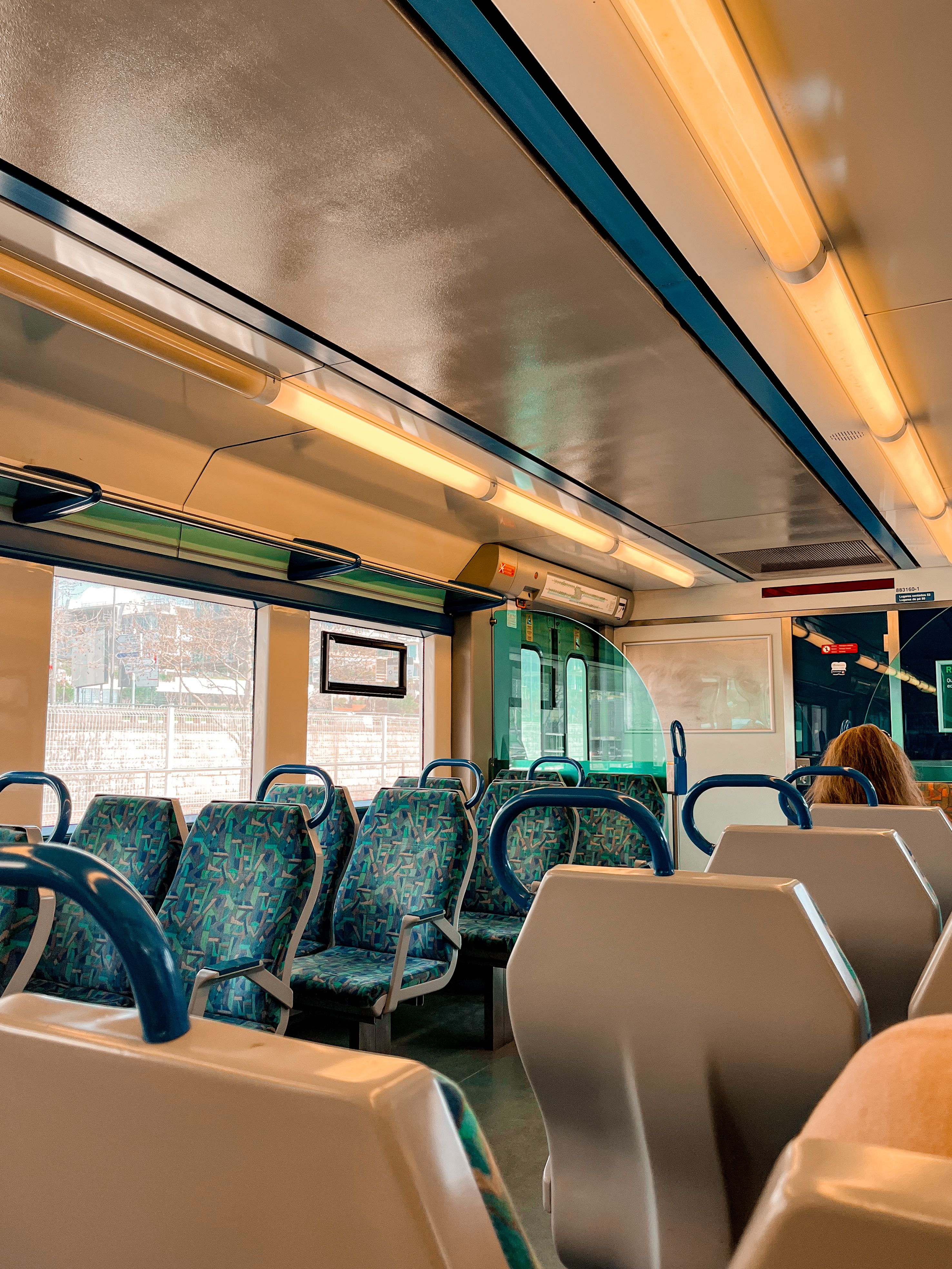 Interior of a sustainable luxury train