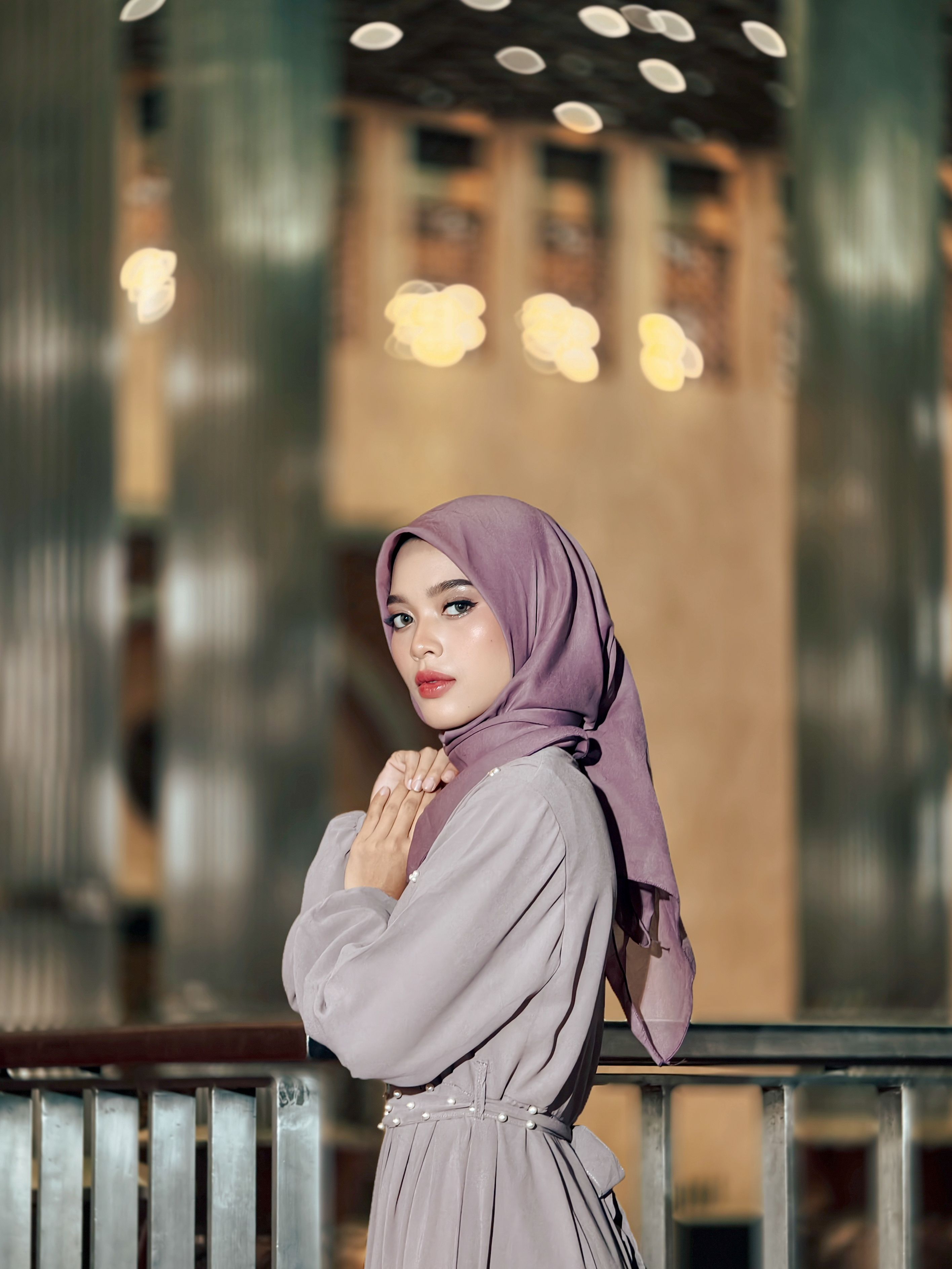 Elegant Woman in Hijab Posing Indoors · Free Stock Photo