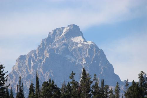 Free Stunning view of a snow-capped peak in Grand Teton National Park. Stock Photo