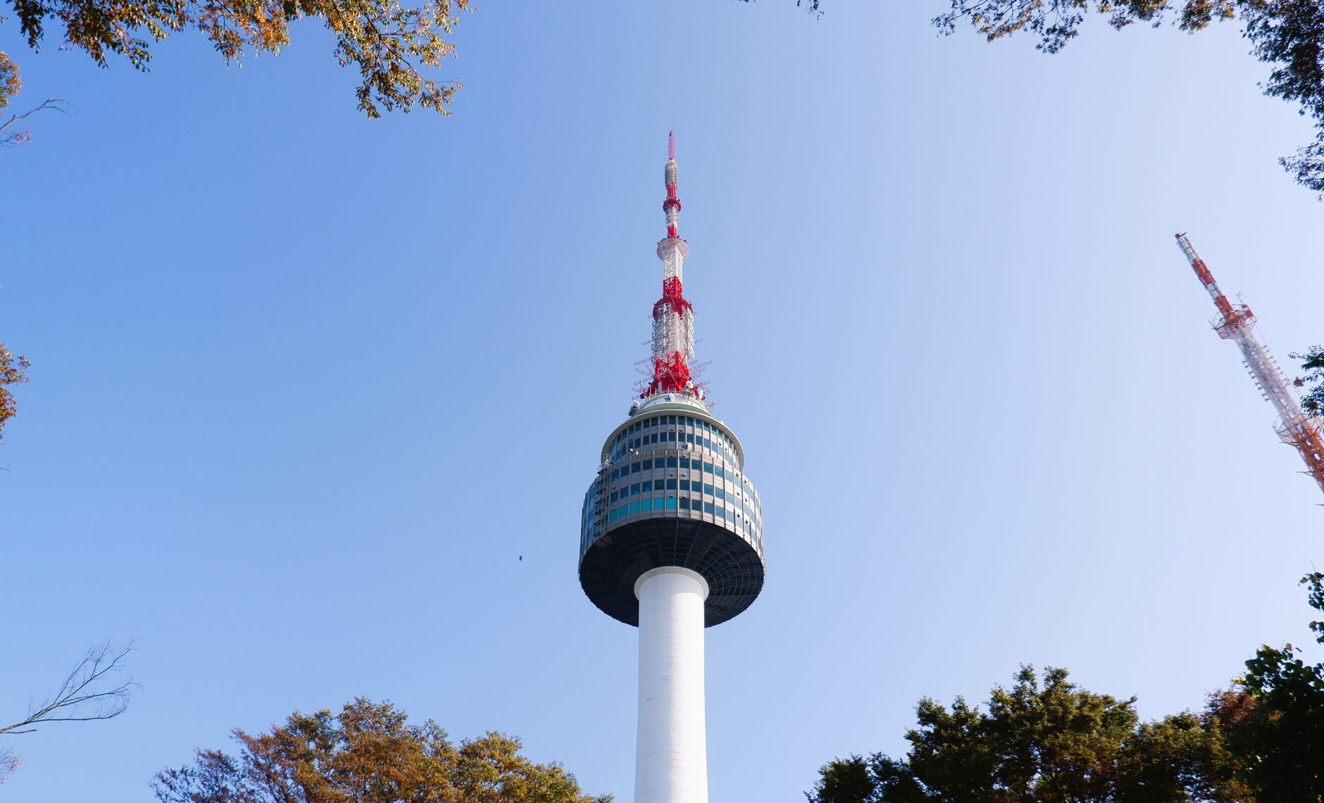 Namsan Seoul Tower autumn foliage