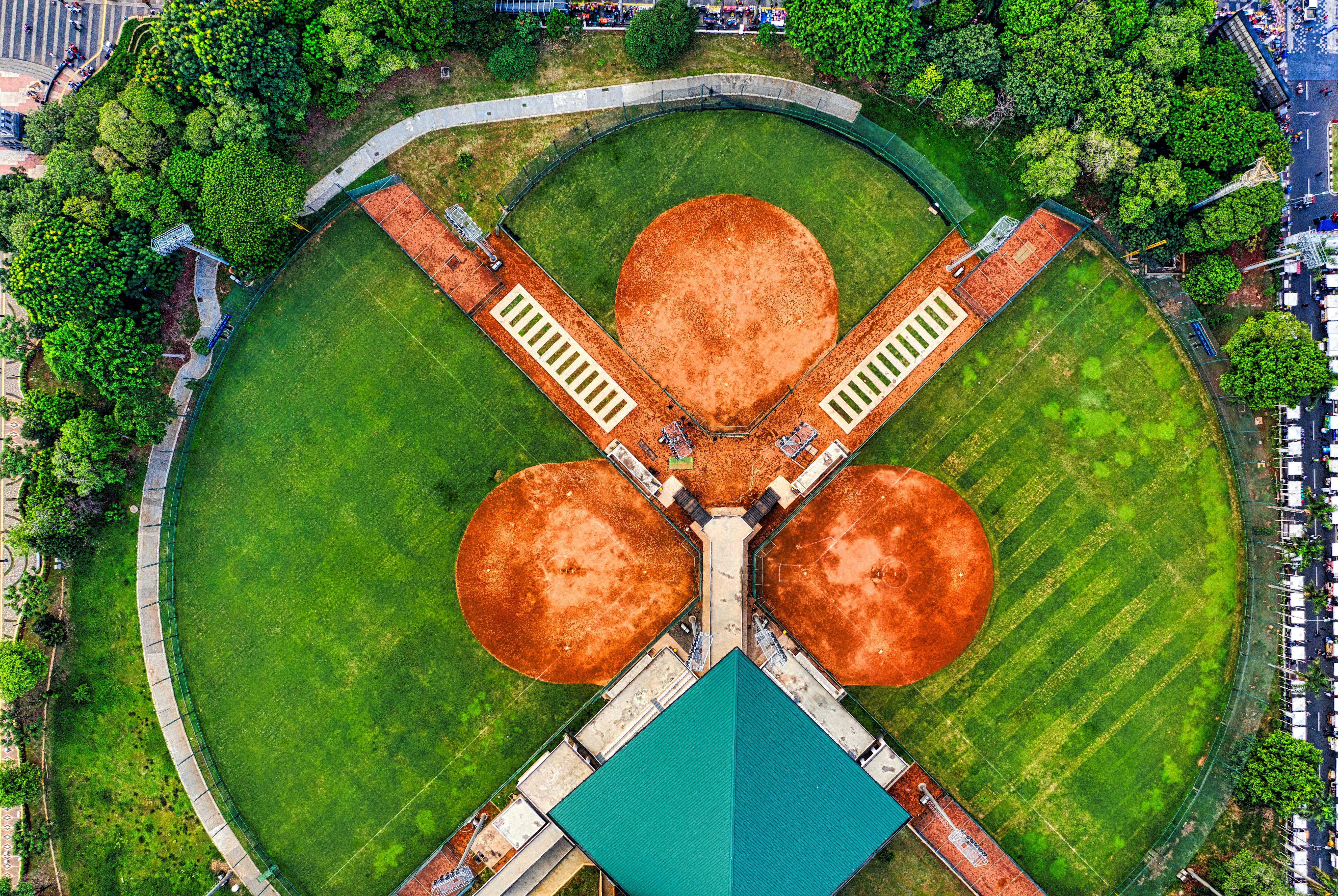 bird s eye view of a landscape