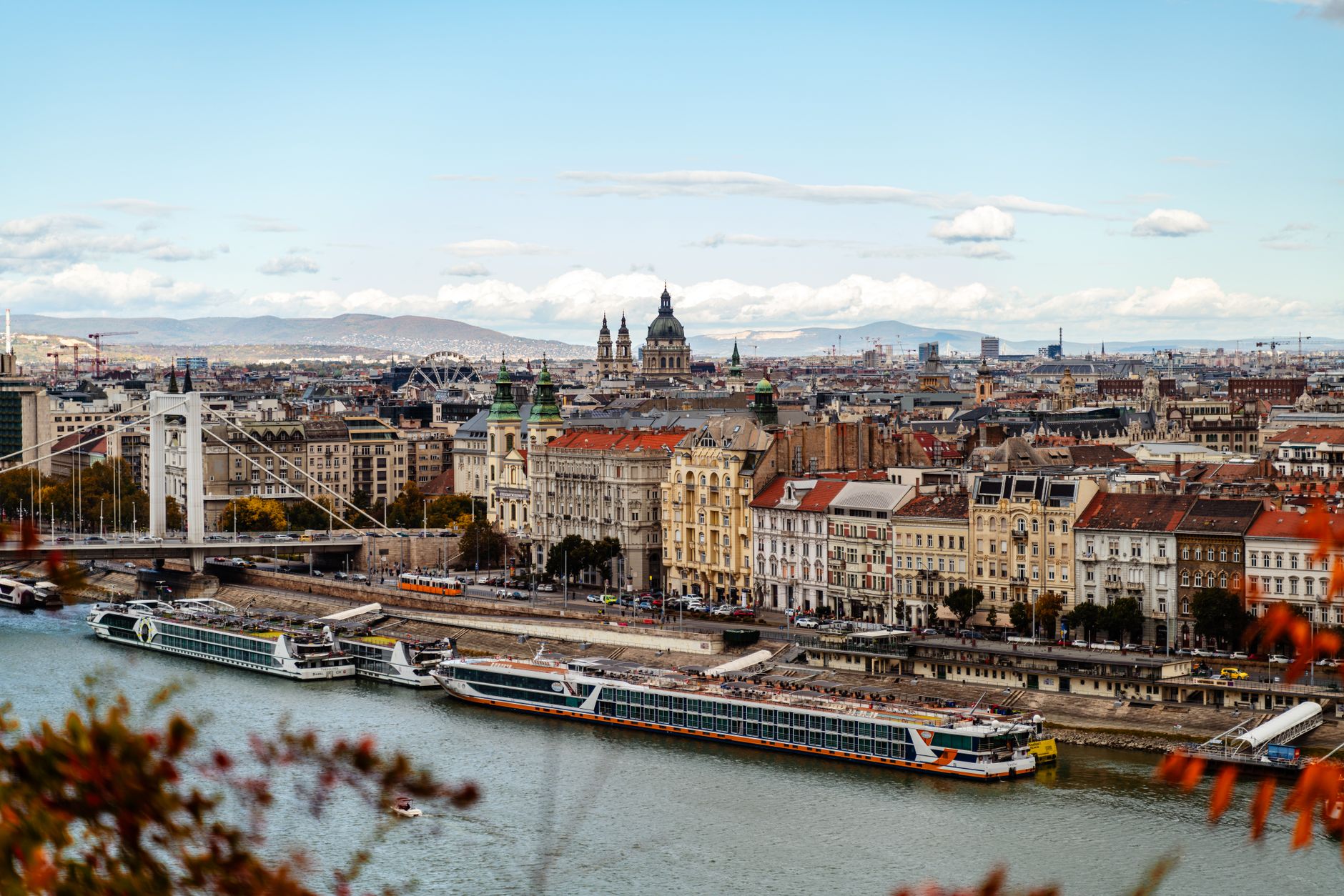 Picturesque view of Budapest featuring the Danube River and historic architecture.