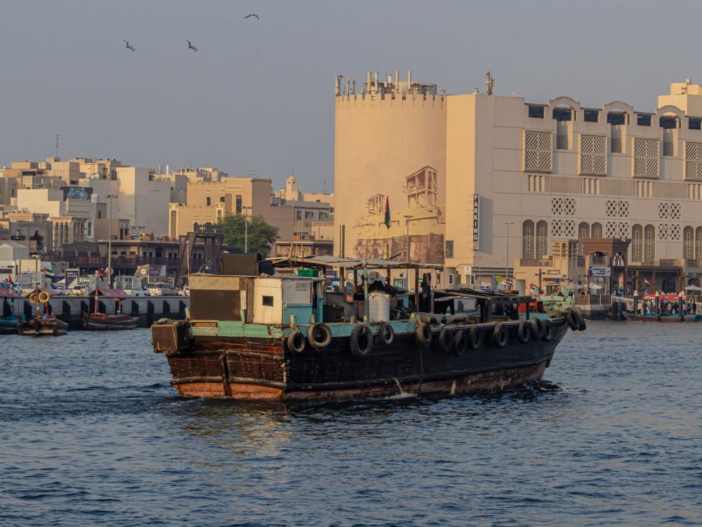 Traditional abra on Dubai Creek
