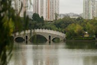 Scenic Stone Arch Bridge in Kunming, China