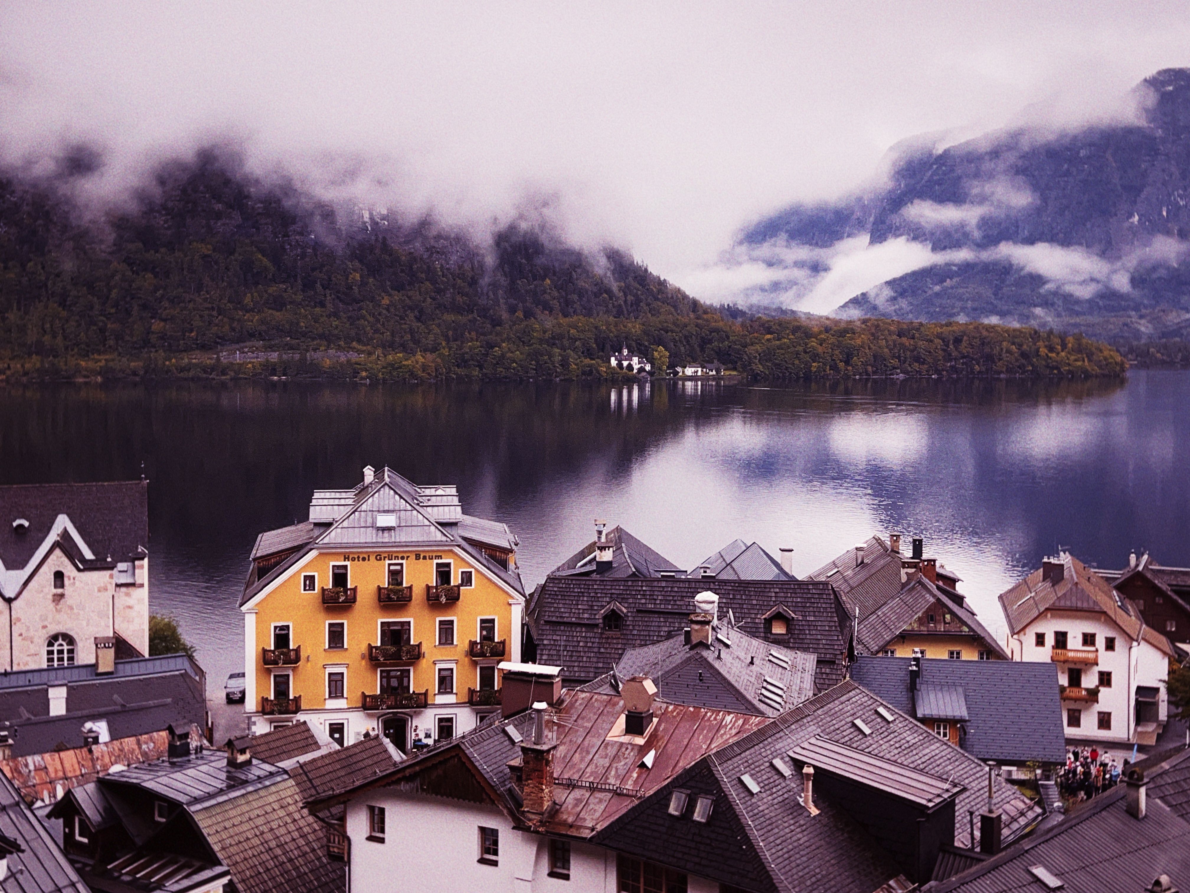 Scenic View of Hallstatt Village and Lake · Free Stock Photo