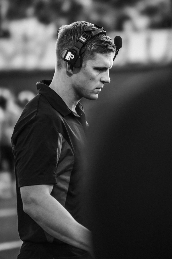 Coach on sideline