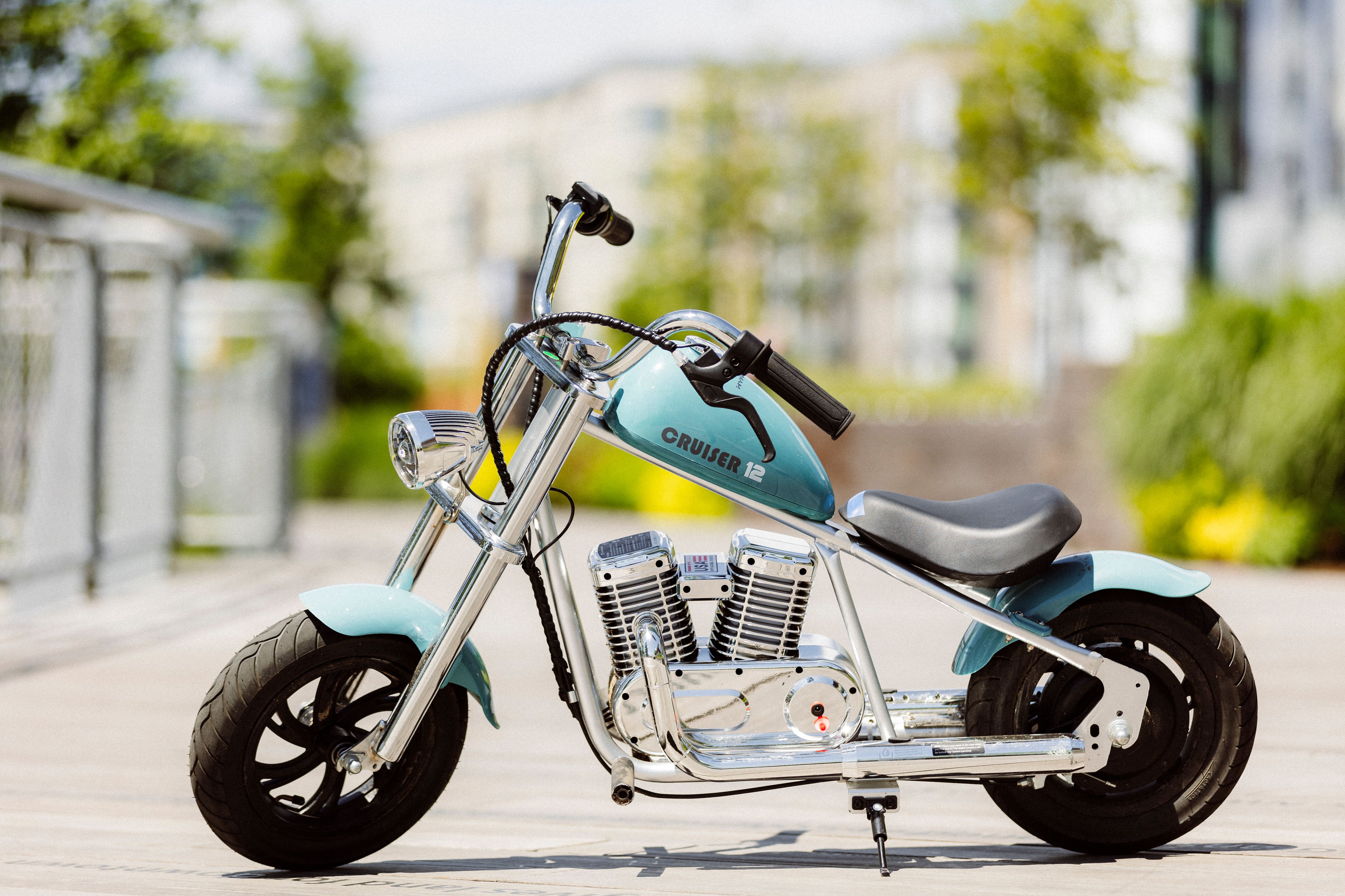Blue Miniature Cruiser Bike on Urban Walkway · Free Stock Photo