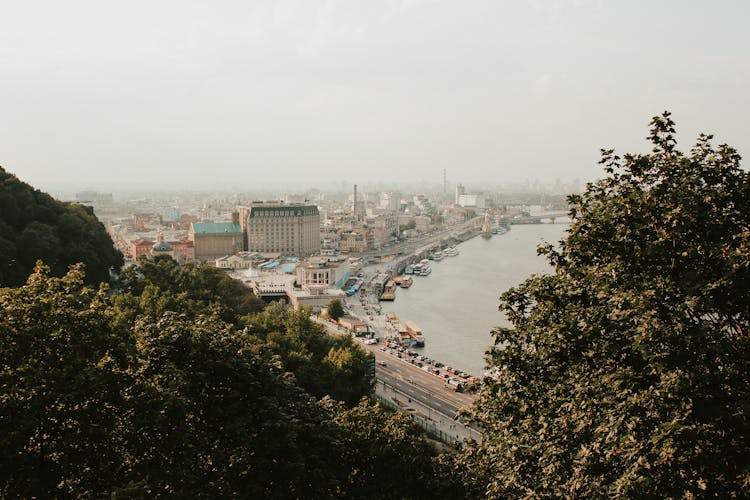 Aerial Photo Of A City