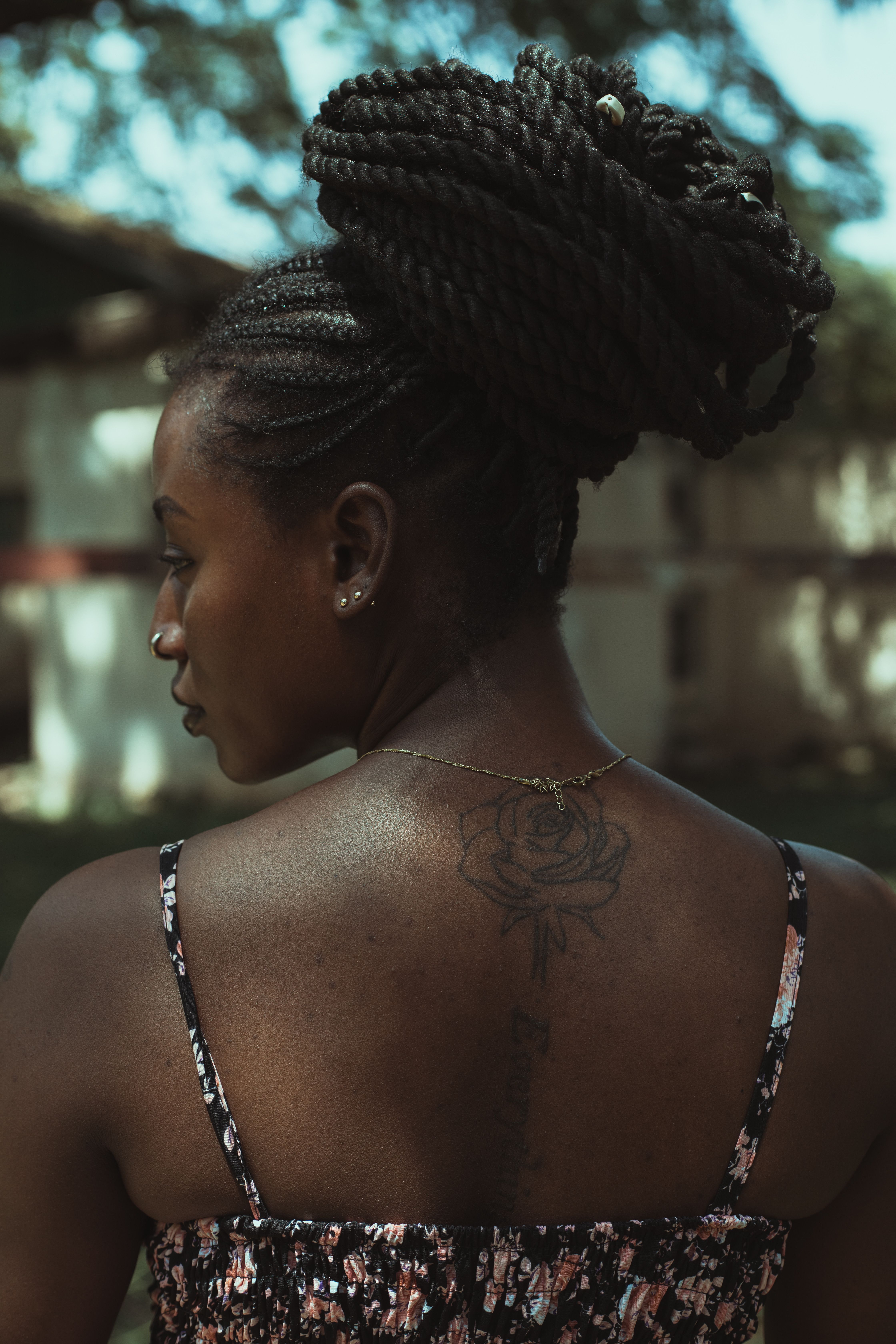 Braided High Bun — a hair look on BLK GLO