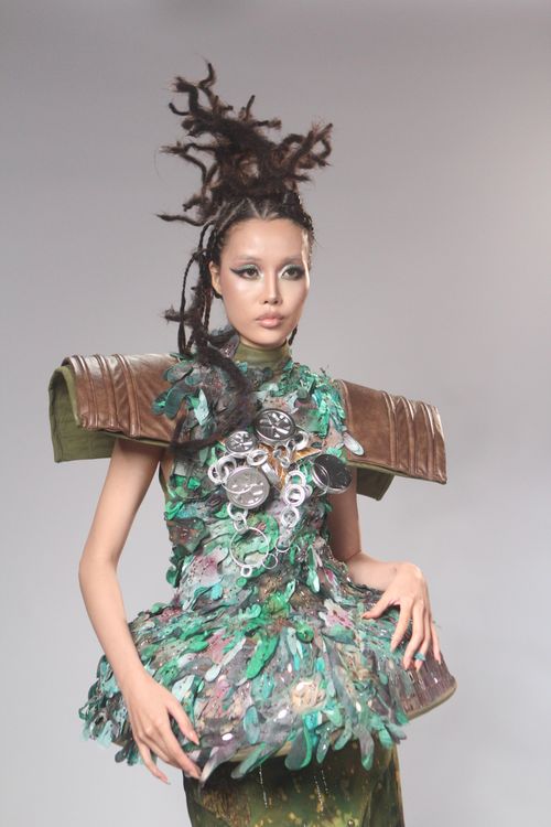 Futuristic Fashion Model in Avant-Garde Costume Free Stock Photo Futuristic Fashion Model in Avant-Garde Costume Free Stock Photo
