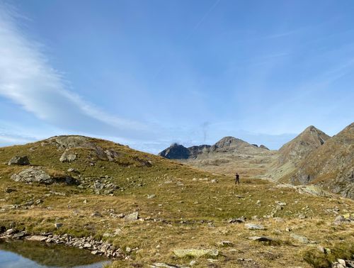Free Hike to Sonntagskarseen Stock Photo