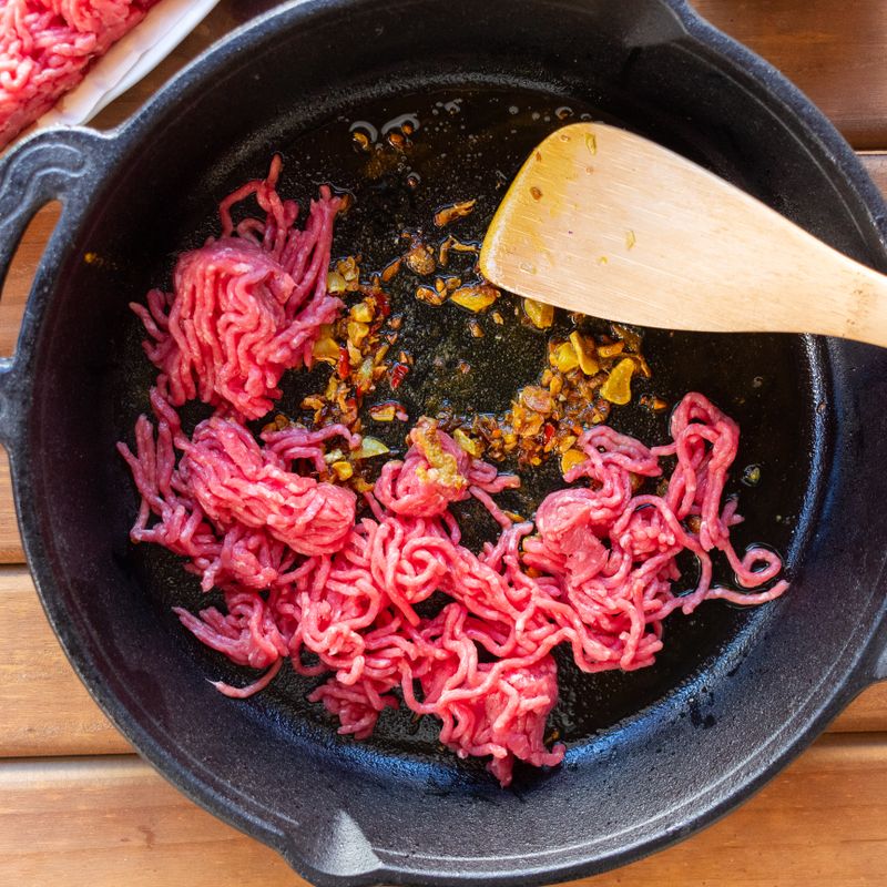 Ground Beef and Vegetable Manakish