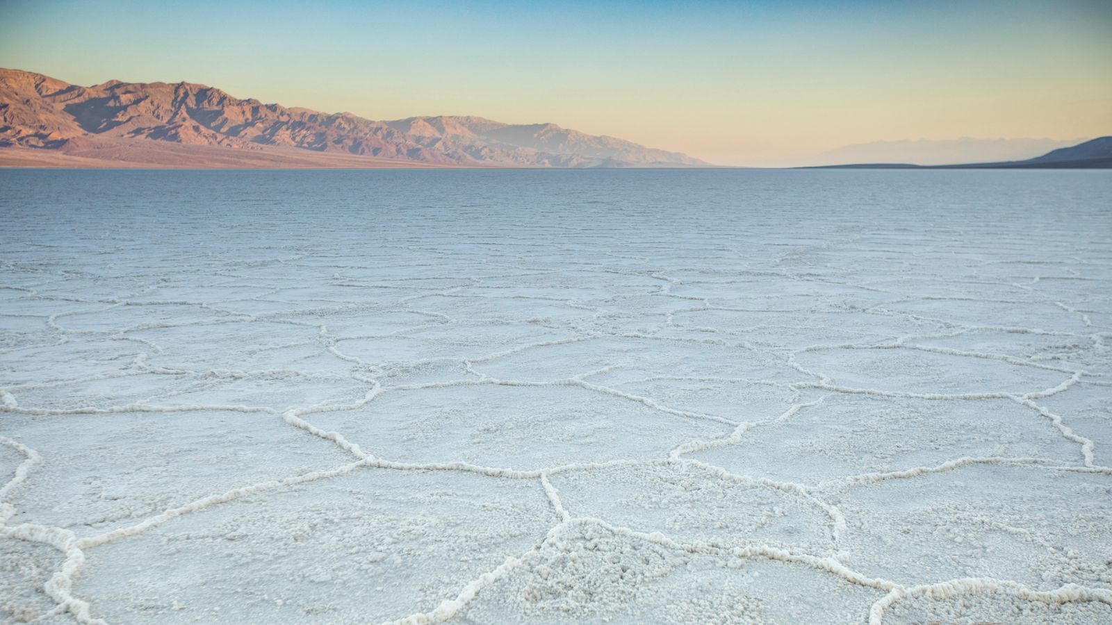 Salt flats at Badwater Basin, Death Valley