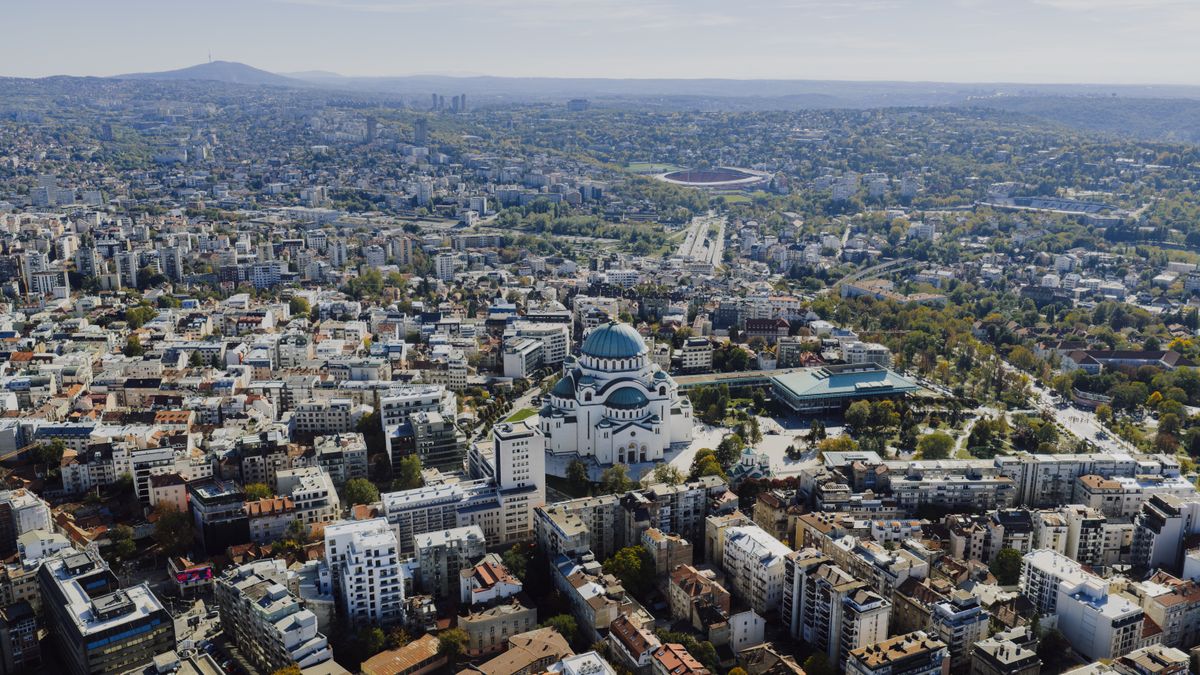 Belgrad - templul Sfântul Sava în cartierul Vračar