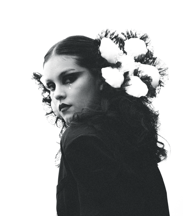 Dramatic Black and White Portrait of Woman · Free Stock Photo