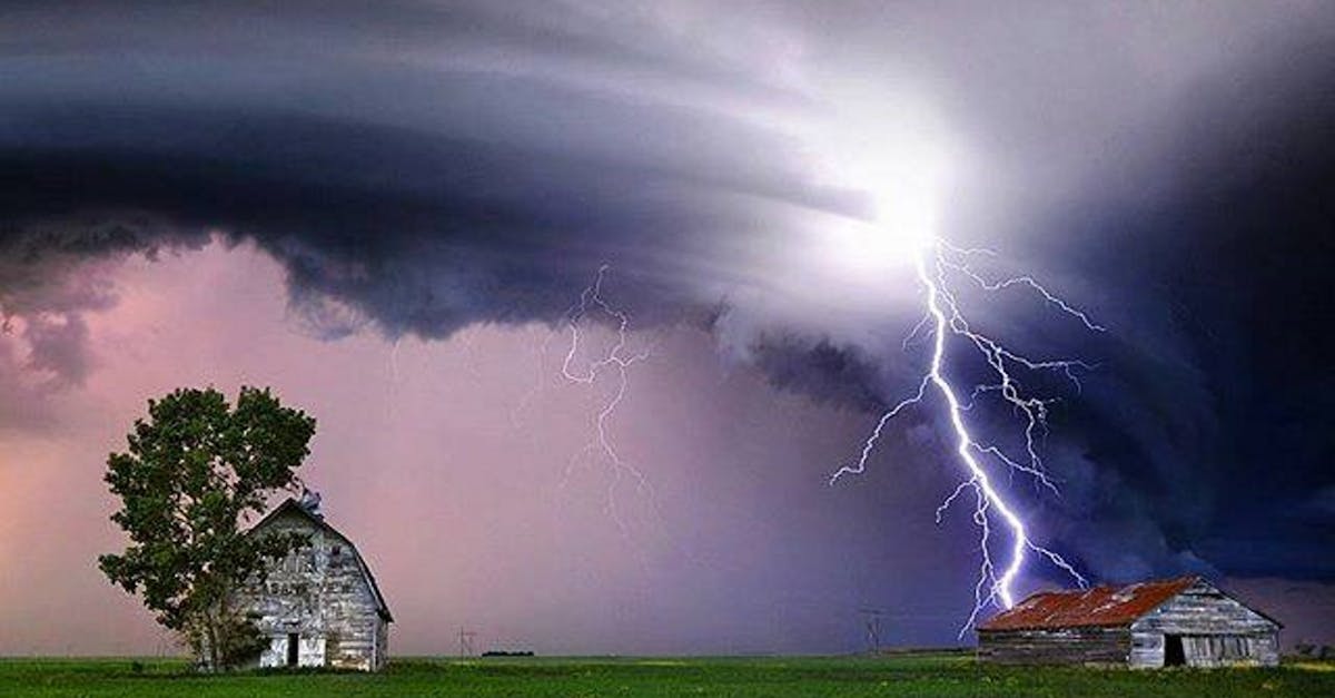 Free stock photo of abandoned, lightning, lightning strike