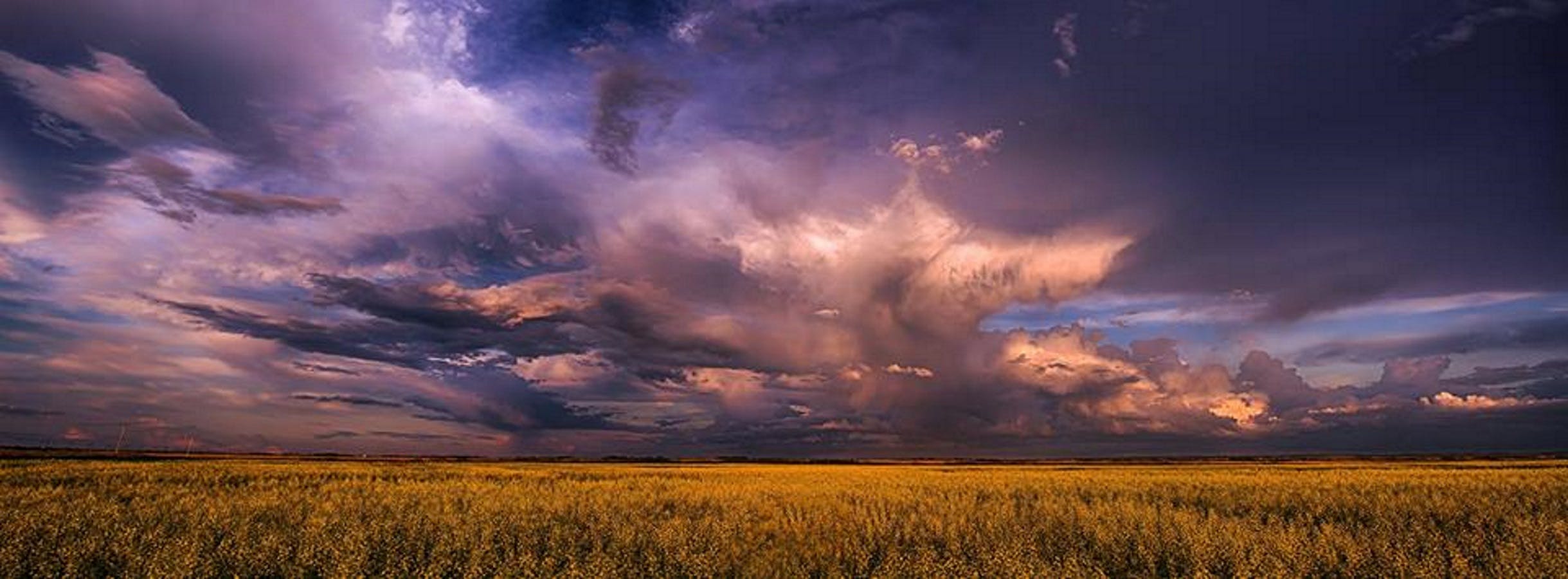 Free stock photo of clouds, prairie, prairie storm