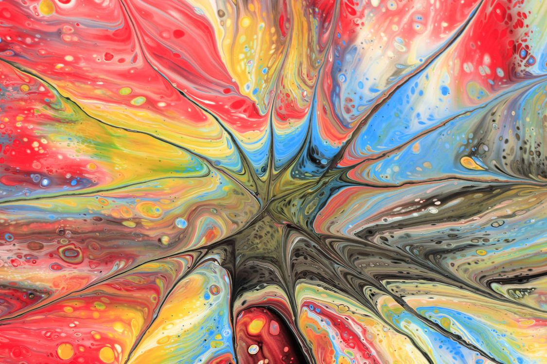 Colorful Abstract Art with Swirling Patterns · Free Stock Photo