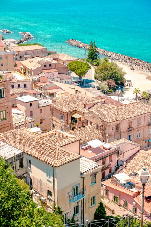 Scenic Coastal View of an Italian Village · Free Stock Photo