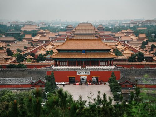 中国北京の紫禁城の航空写真 · 無料の写真素材