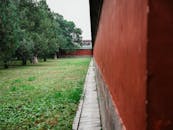 Traditional Chinese Wall with Garden View