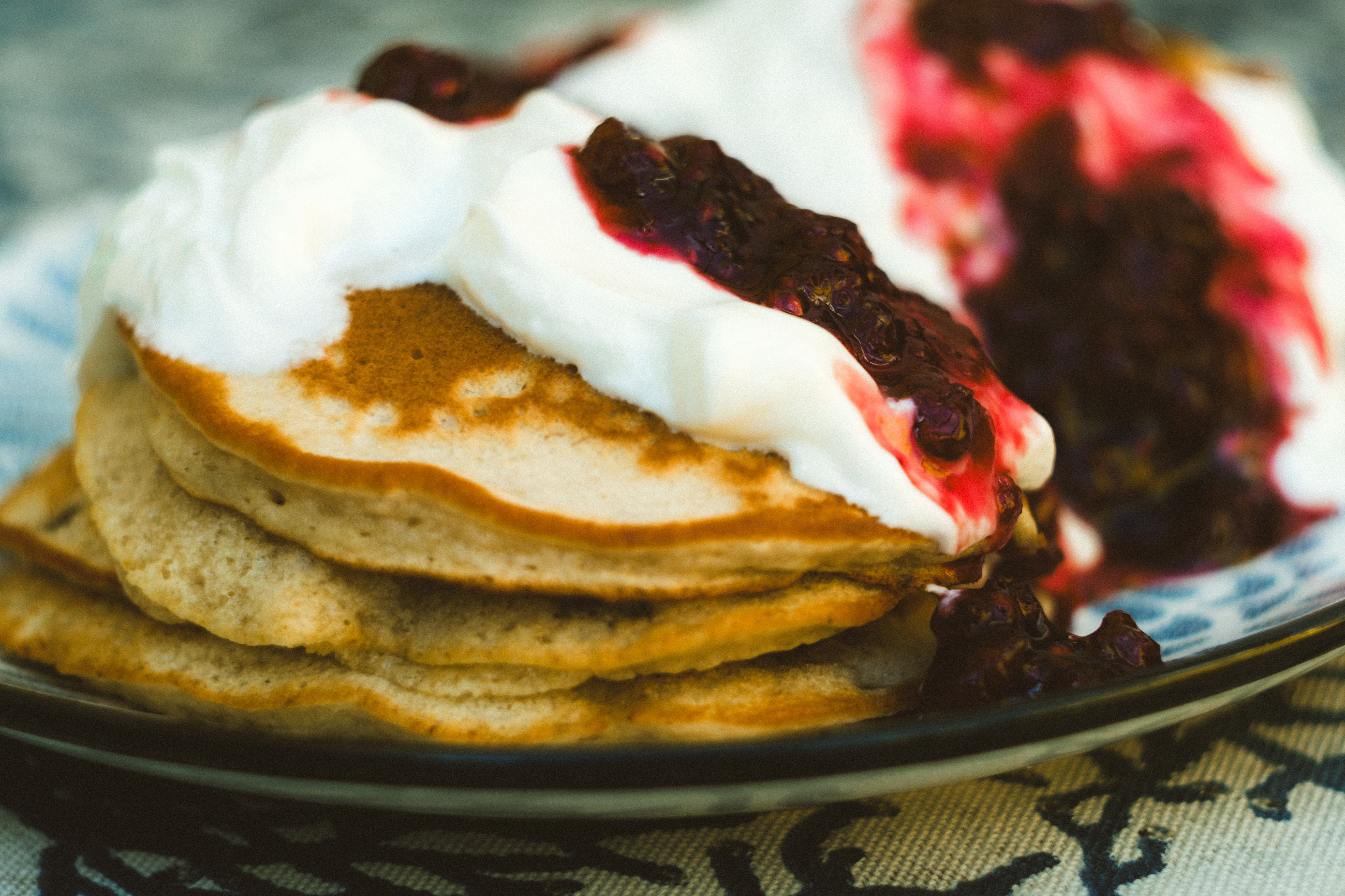 Baked Buttermilk Pancakes and Fresh Berries
