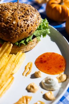 Sprouted Grain Burger Buns — kidney-friendly food