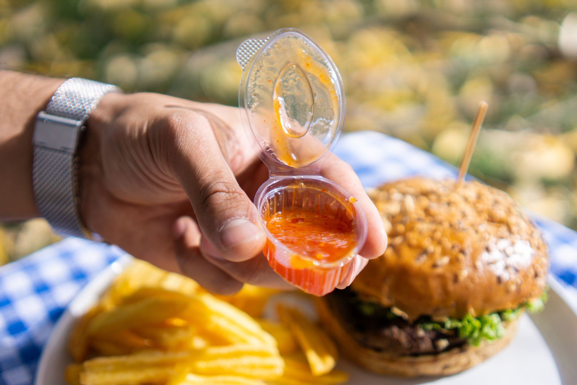 Halal certified stamp on food product package