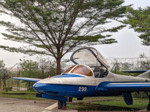 Free A classic vintage plane displayed outdoors at an aviation museum in Dhaka, Bangladesh. Stock Photo
