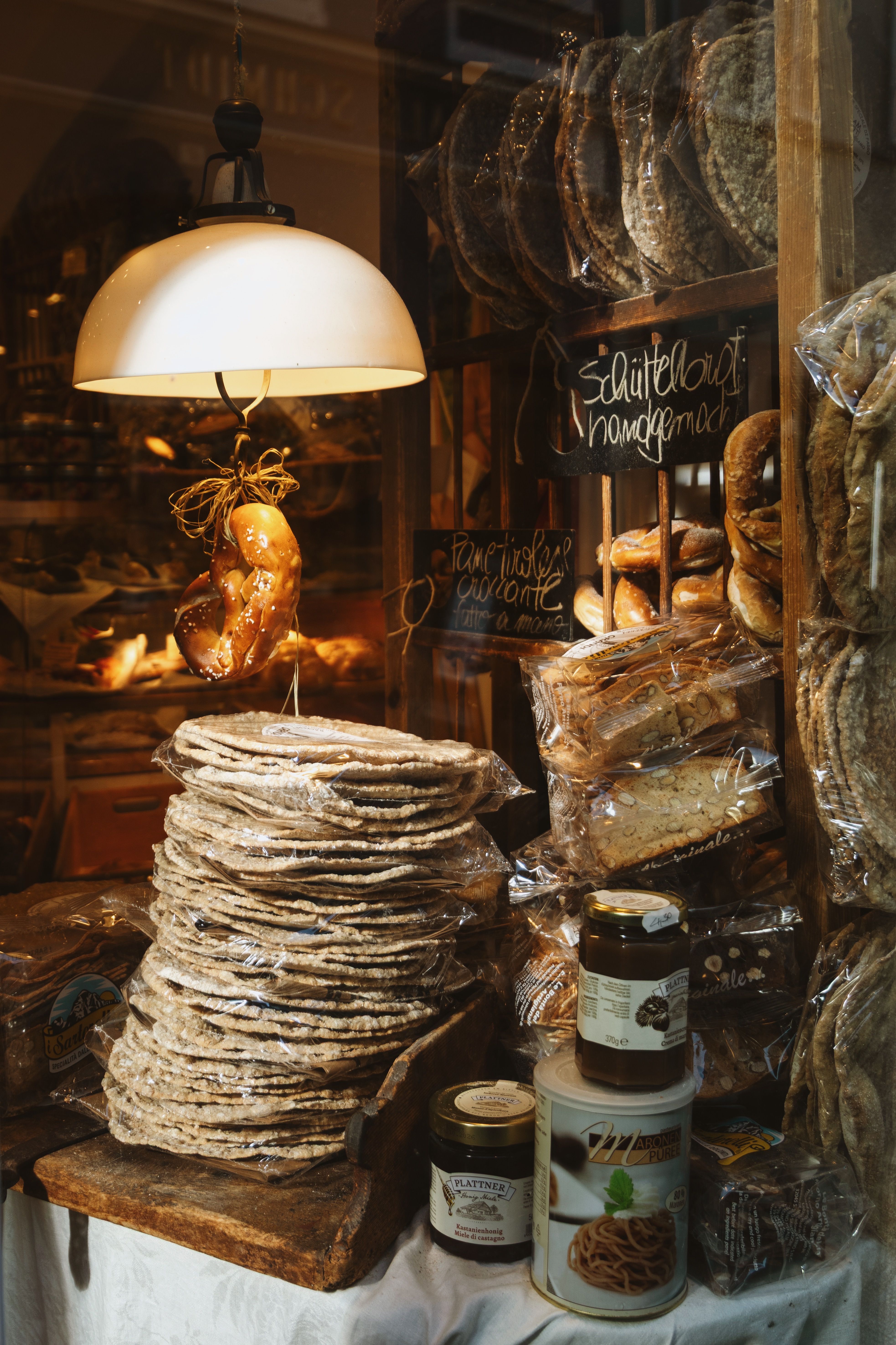 Rustic Bakery Display in Bolzano, Italy · Free Stock Photo