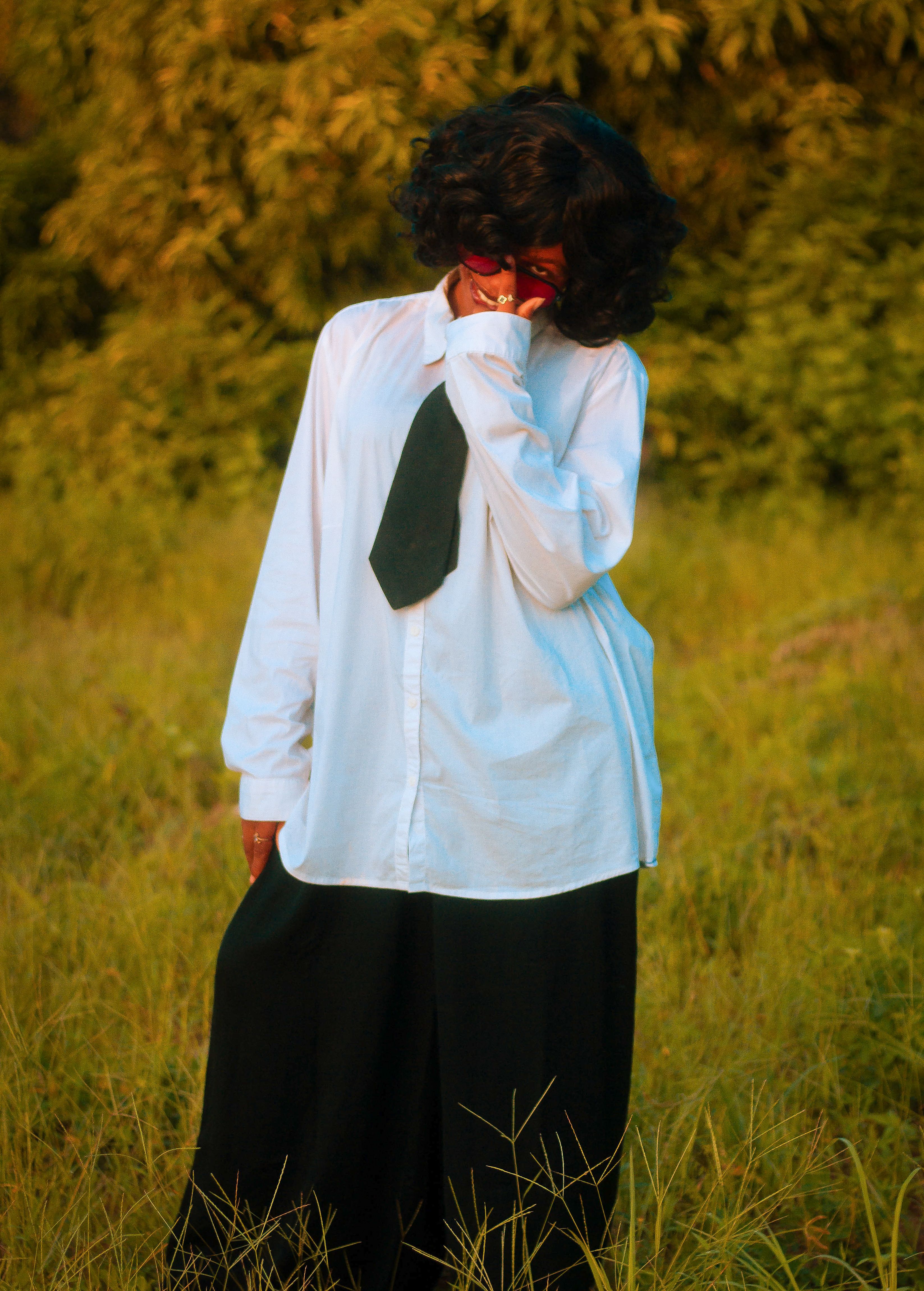 Young Woman in School Uniform Outdoors · Free Stock Photo