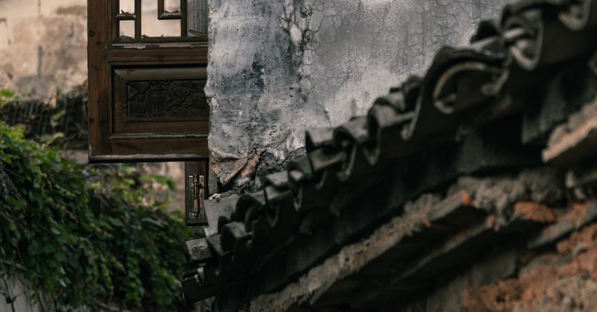 Rustic Asia Rustic Asian Architecture with Ornate Wooden Window · Free Stock Photo
