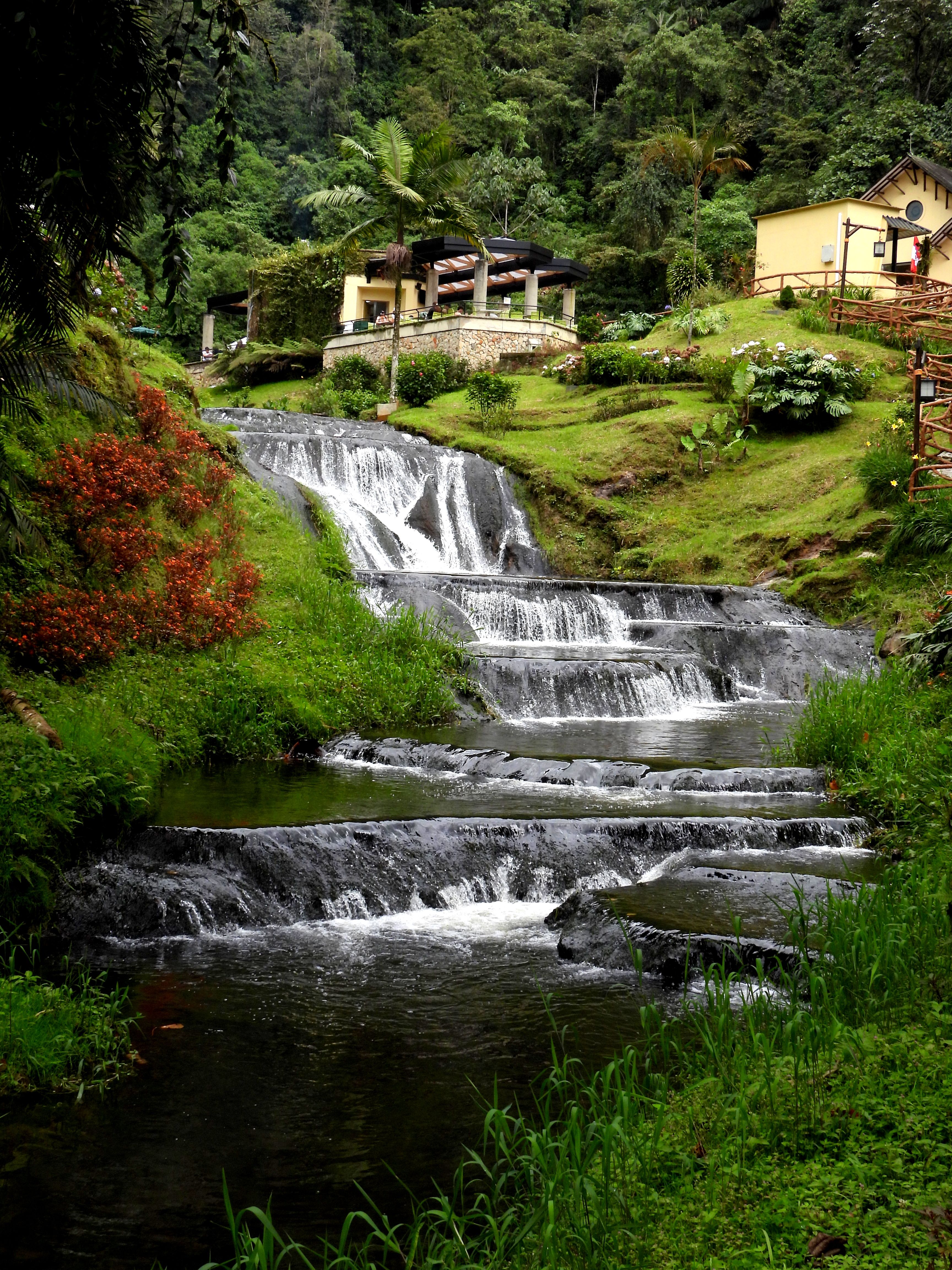 Scenic Waterfall in Santa Rosa de Cabal · Free Stock Photo