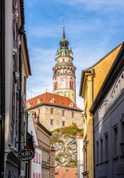 Historic Cesky Krumlov Castle Tower View Free Stock Photo Historic Cesky Krumlov Castle Tower View Free Stock Photo