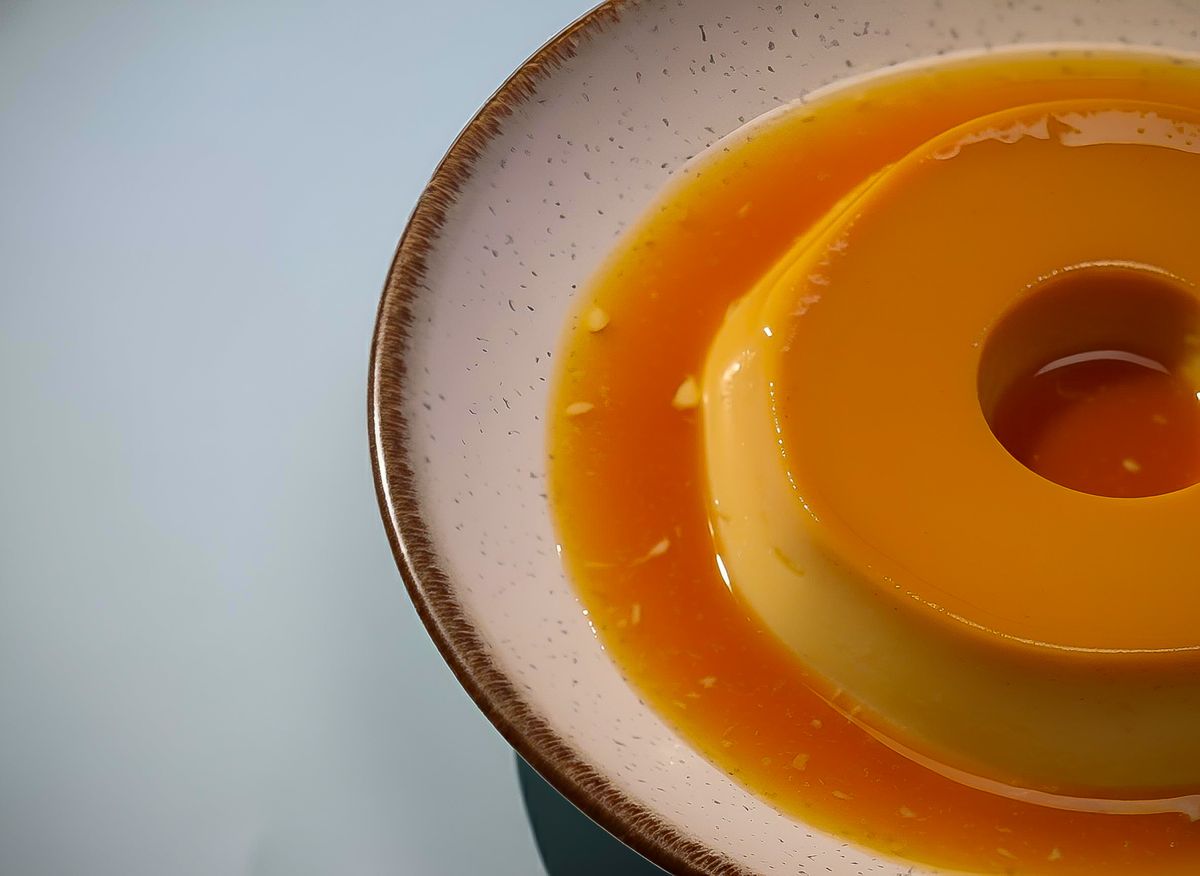 Flan con caramelo