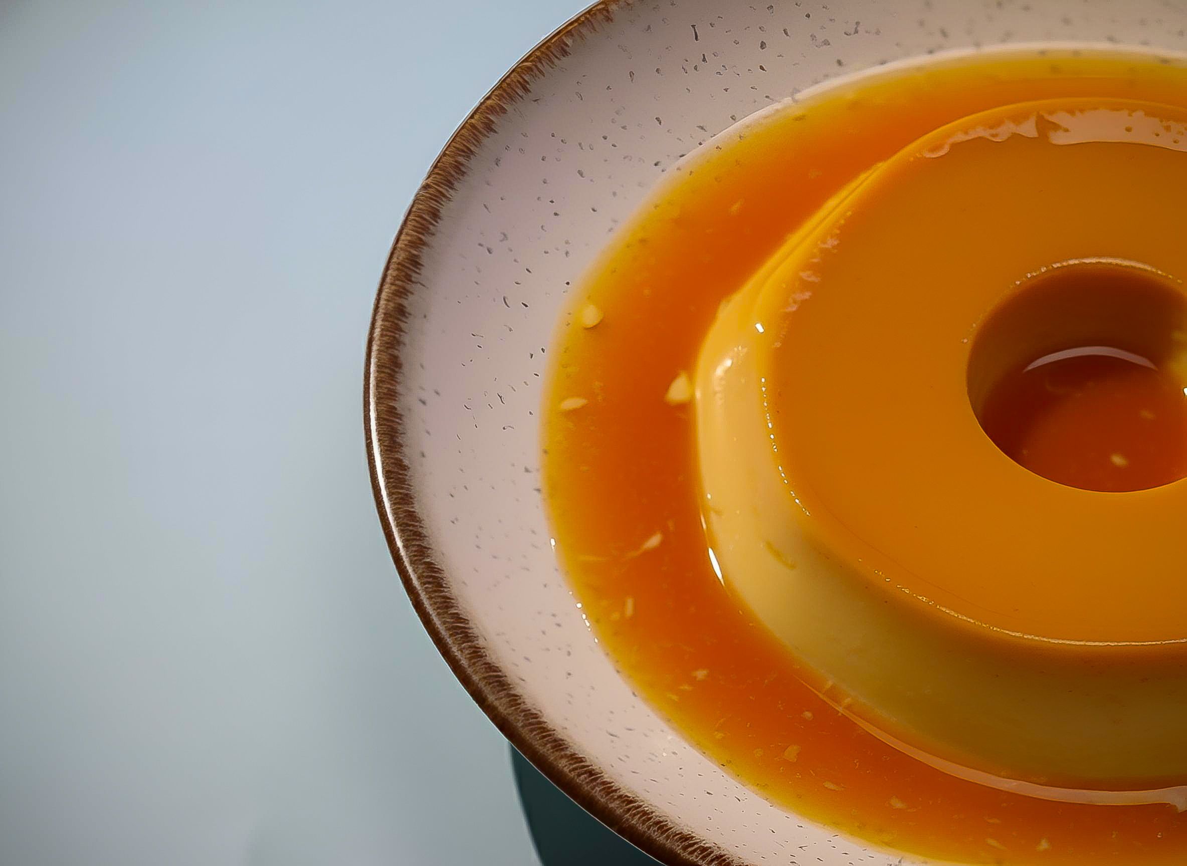 Close-up of Creamy Caramel Flan Dessert · Free Stock Photo