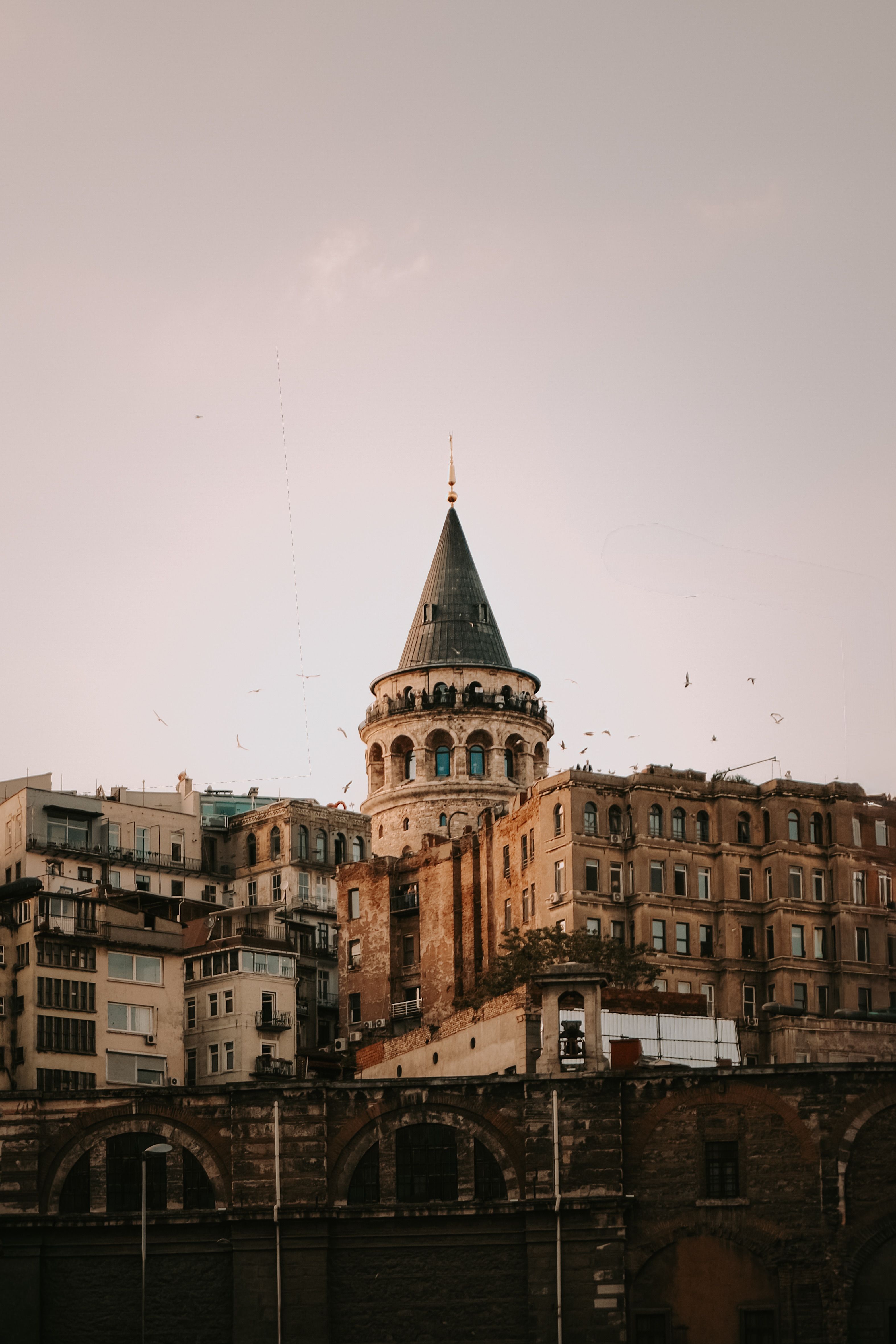 Magical View of Galata Tower at Sunset · Free Stock Photo