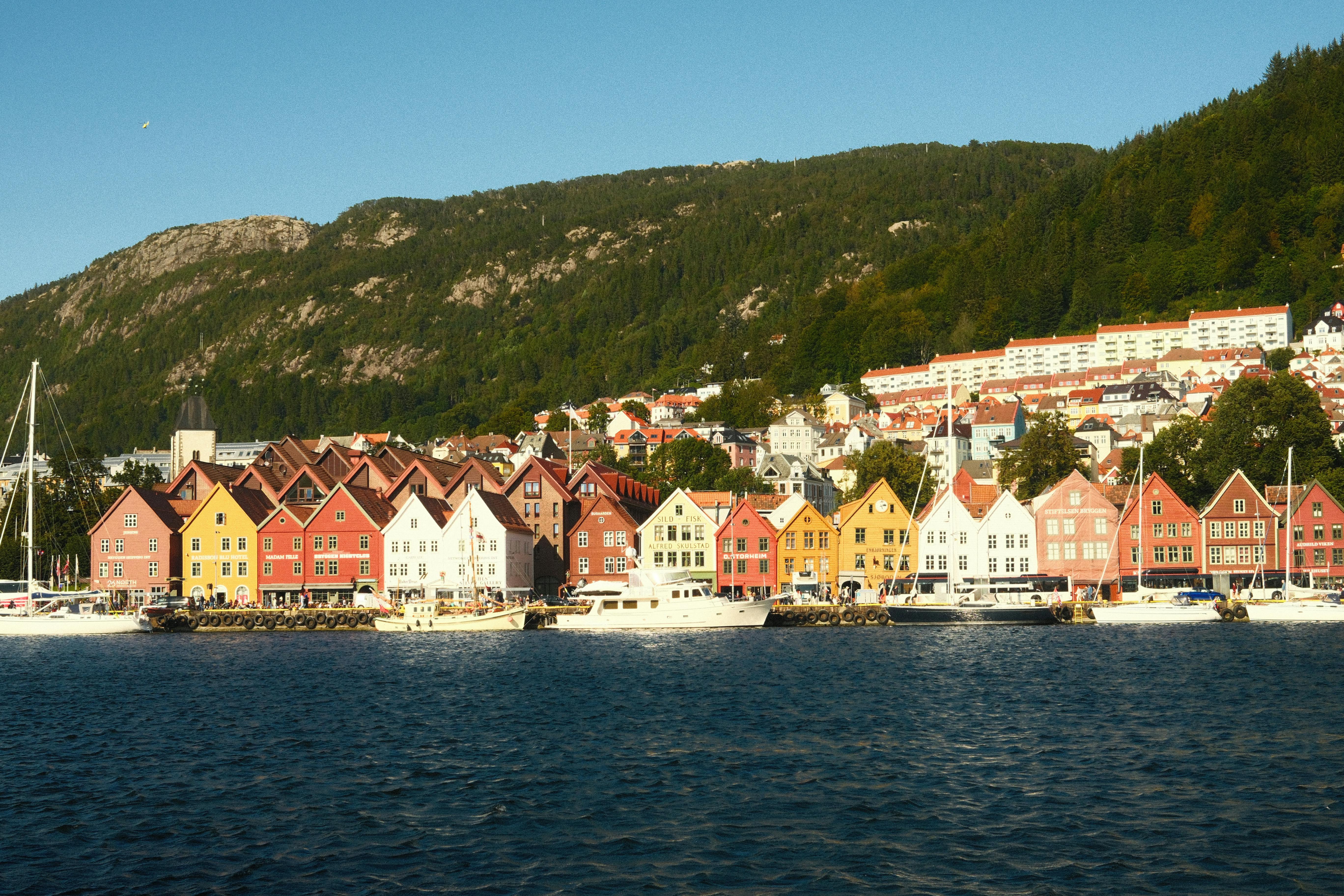 Colorful Bryggen Houses in Bergen, Norway