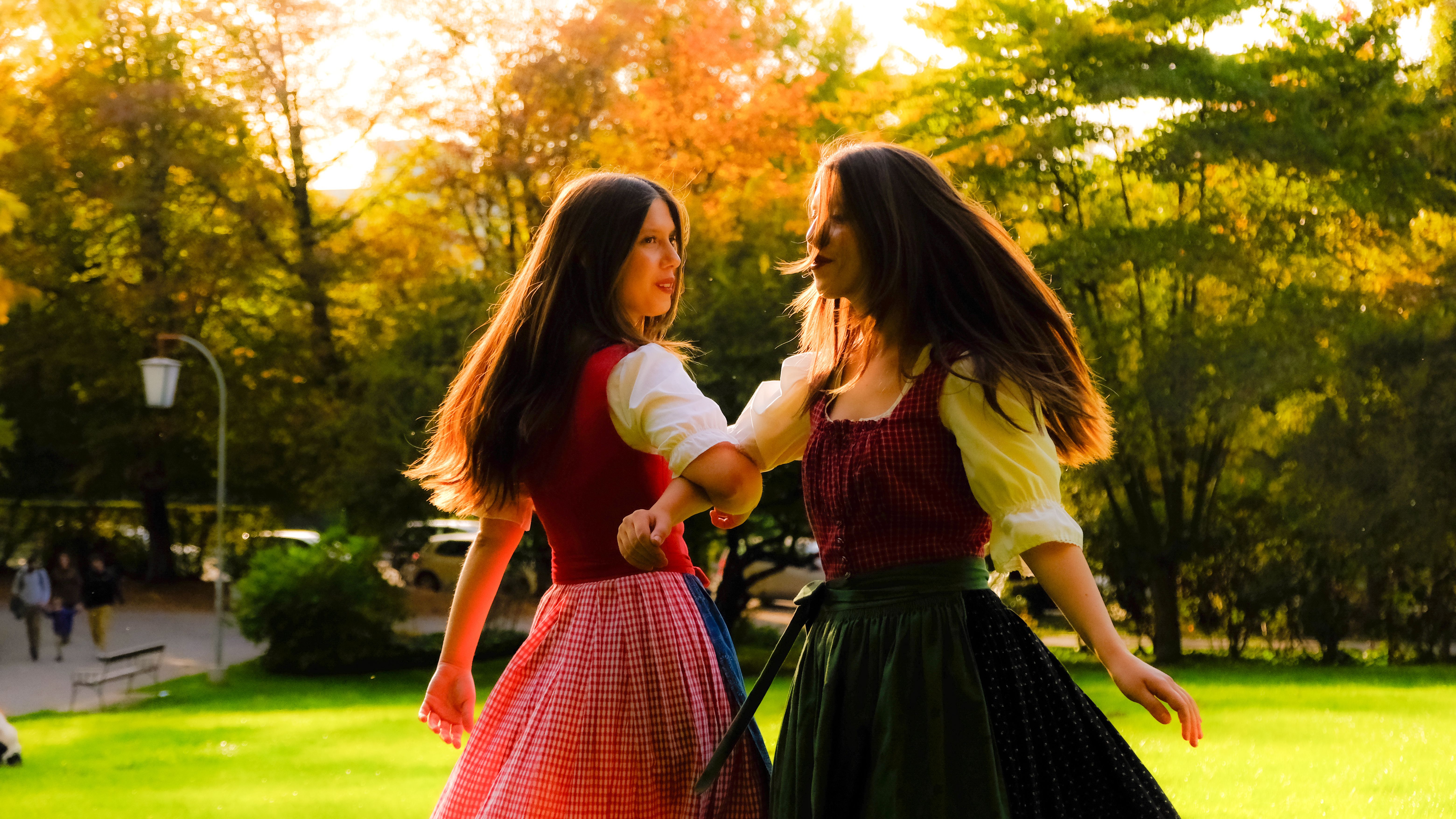 Dancing in traditional dress