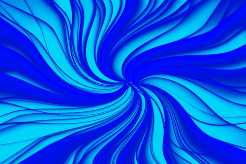Free Vibrant blue abstract swirl pattern creating a dynamic visual effect. Stock Photo